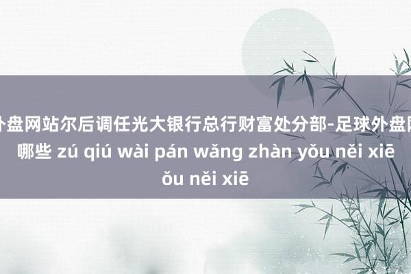 足球外盘网站尔后调任光大银行总行财富处分部-足球外盘网站有哪些 zú qiú wài pán wǎng zhàn yǒu něi xiē