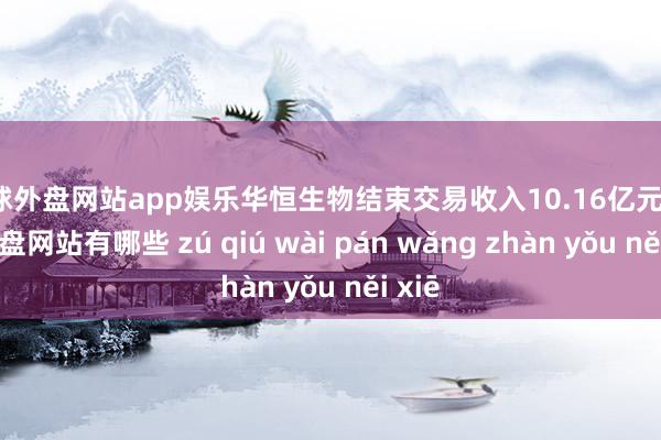 足球外盘网站app娱乐华恒生物结束交易收入10.16亿元-足球外盘网站有哪些 zú qiú wài pán wǎng zhàn yǒu něi xiē