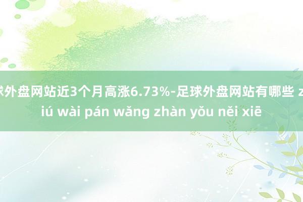 足球外盘网站近3个月高涨6.73%-足球外盘网站有哪些 zú qiú wài pán wǎng zhàn yǒu něi xiē