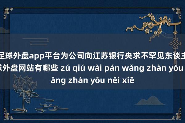 现金足球外盘app平台为公司向江苏银行央求不罕见东谈主民币10-足球外盘网站有哪些 zú qiú wài pán wǎng zhàn yǒu něi xiē